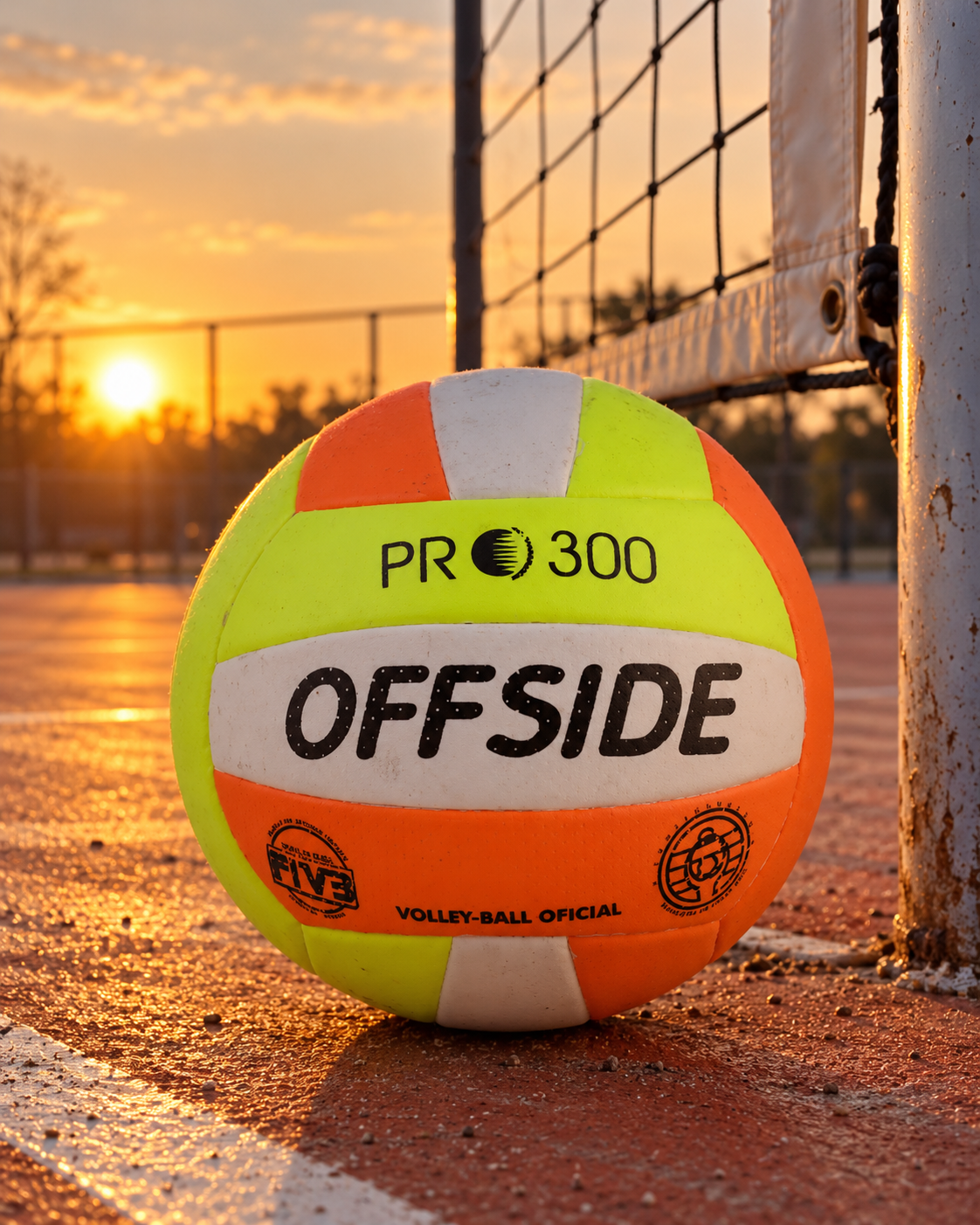Bola de Vôlei Offside PRO 300 Sintética Vulcanizada 18 Gomos
